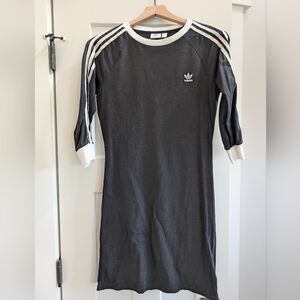 Adidas Black Athletic Dress with White Stripes Women's/Teens sz. Small